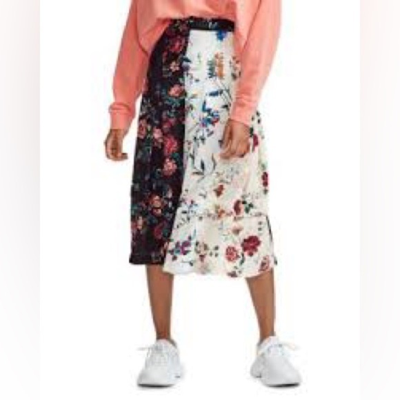 Maje Dresses & Skirts - Maje Revolve nwt size 2
Jinger Floral Midi Skirt 
Floral Patchwork Midi Skirt